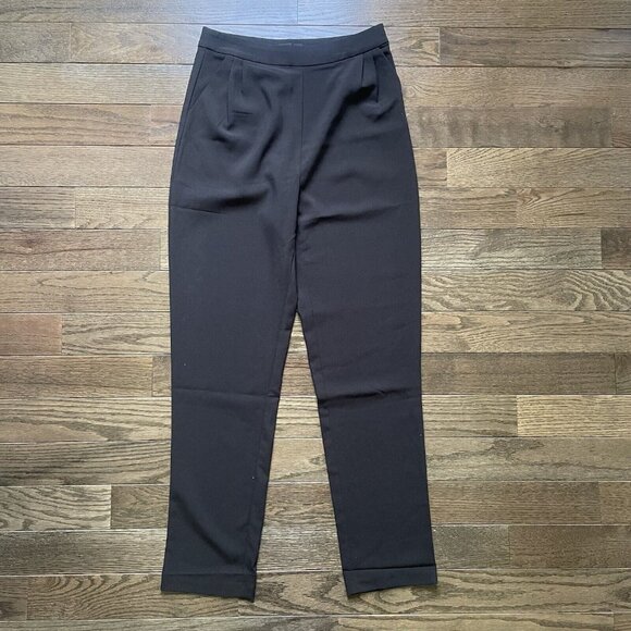 Lulus Career Pants‎ Women's Medium Black High Waist Classic Pockets Side Zipper - Picture 3 of 11